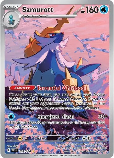 Samurott - 107/086 card art
