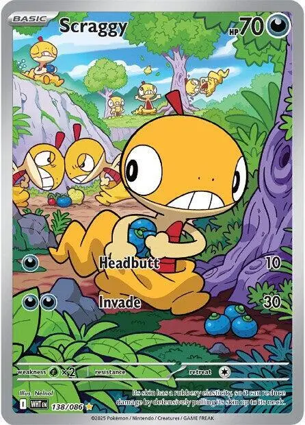 Scraggy - 138/086 card art