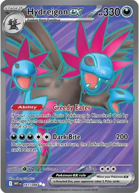 Hydreigon ex - 161/086 card art