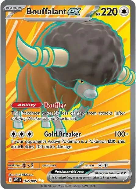 Bouffalant ex - 162/086 card art