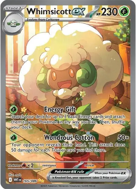 Whimsicott ex - 165/086 card art