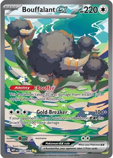 Bouffalant ex - 170/086 card art