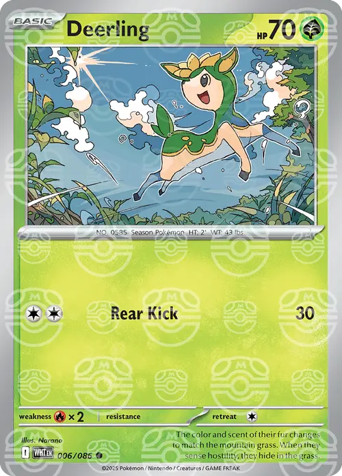 Deerling (Master Ball Pattern) card art