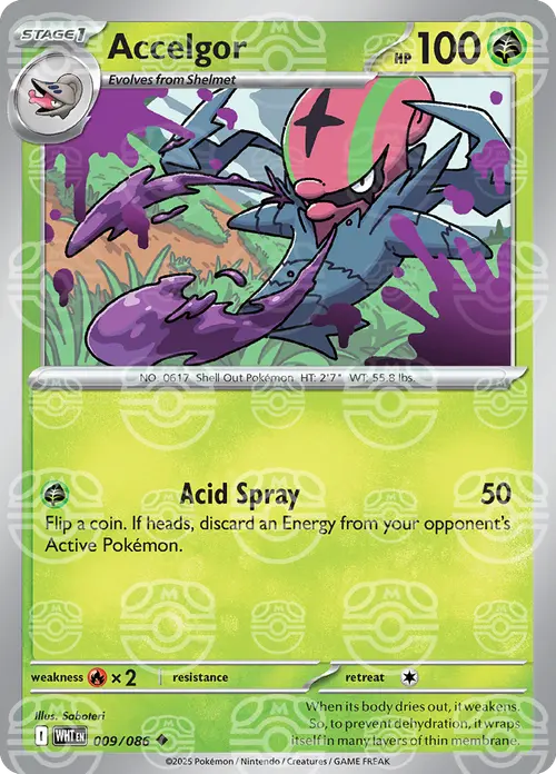 Accelgor (Master Ball Pattern) card art
