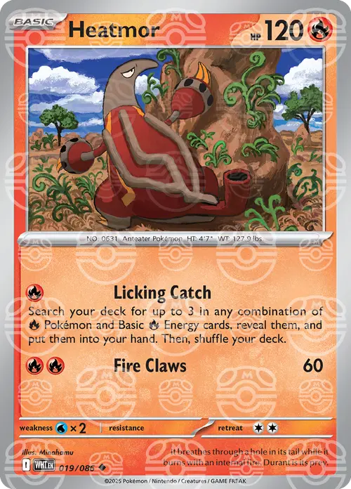 Heatmor (Master Ball Pattern) card art
