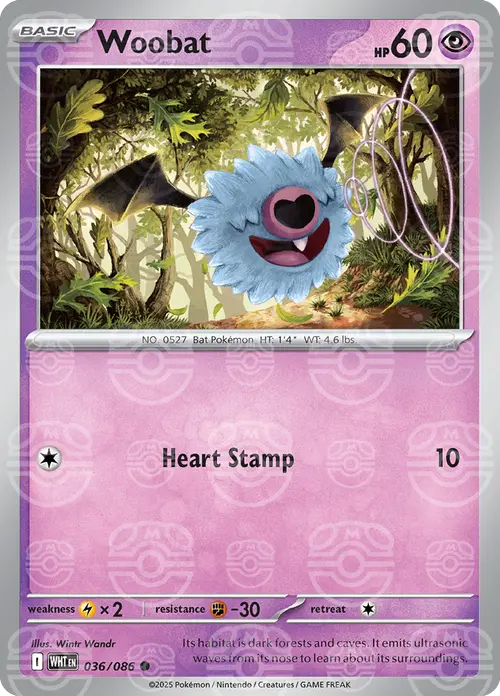 Woobat (Master Ball Pattern) card art