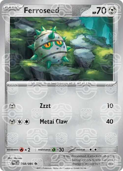 Ferroseed (Master Ball Pattern) card art