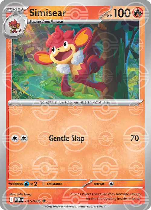 Simisear (Poke Ball Pattern) card art