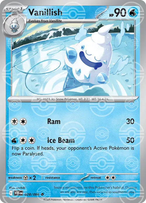 Vanillish (Poke Ball Pattern) card art
