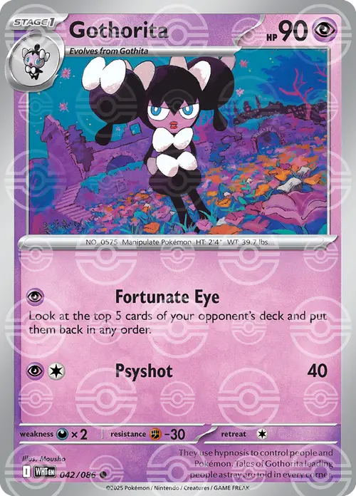 Gothorita (Poke Ball Pattern) card art