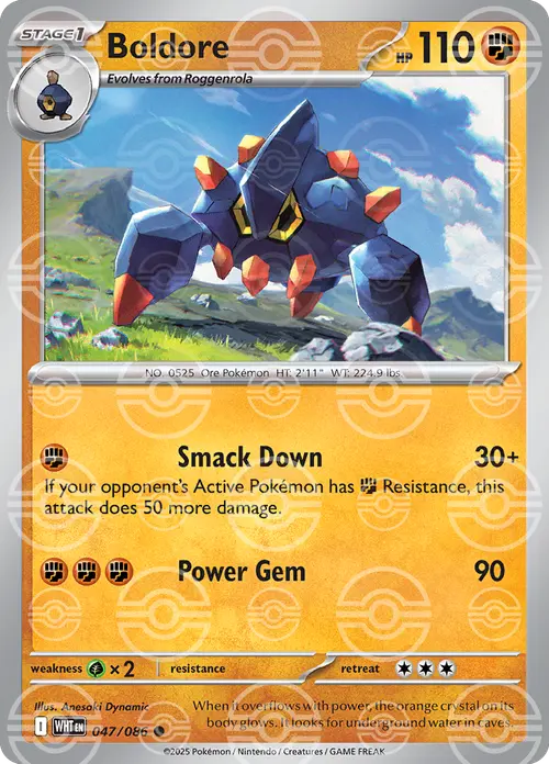 Boldore (Poke Ball Pattern) card art