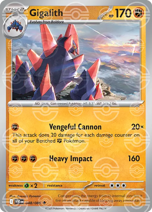 Gigalith (Poke Ball Pattern) card art