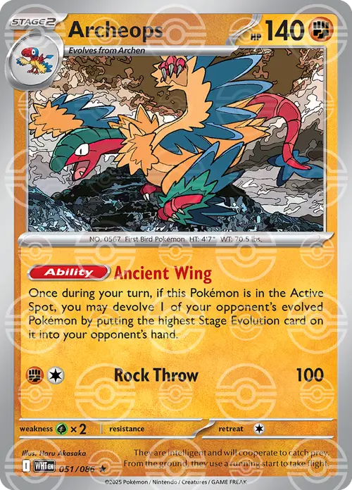 Archeops (Poke Ball Pattern) card art