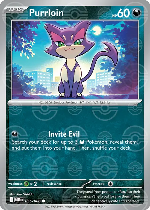 Purrloin (Poke Ball Pattern) card art