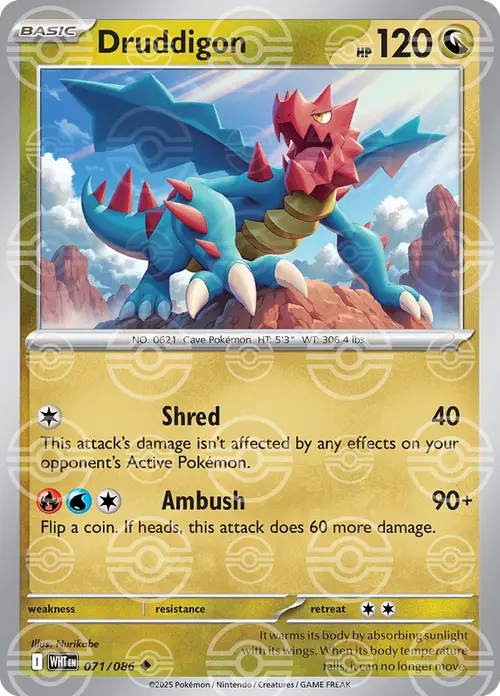 Druddigon (Poke Ball Pattern) card art