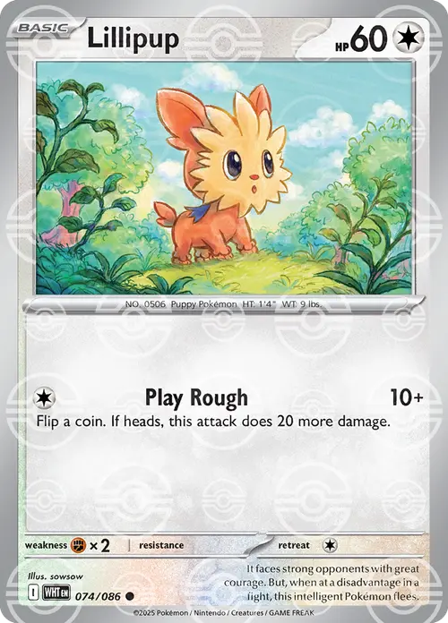 Lillipup (Poke Ball Pattern) card art