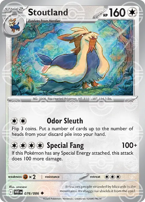 Stoutland (Poke Ball Pattern) card art
