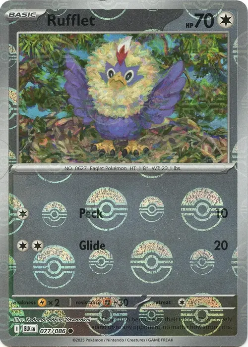 Rufflet (Poke Ball Pattern) card art