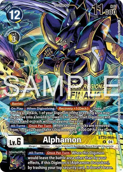 Alphamon (Regionals 25-26 Season 2 Finalist) card art
