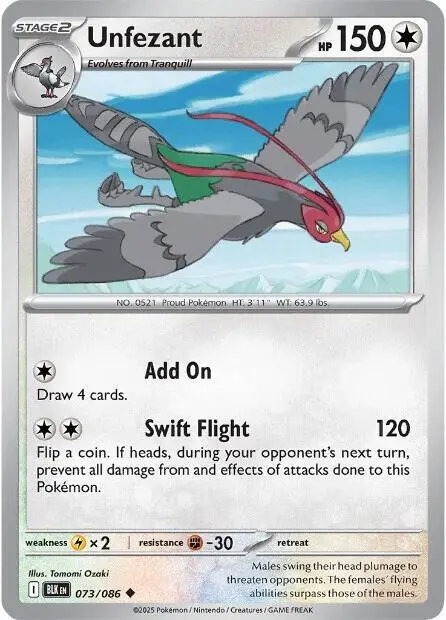 Unfezant card art