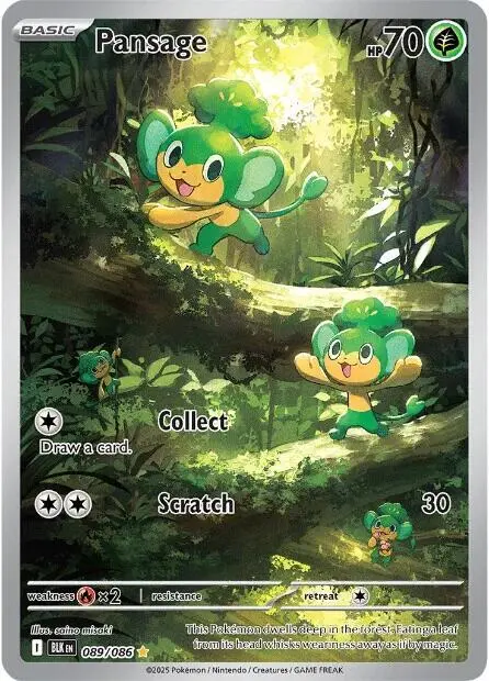 Pansage - 089/086 card art
