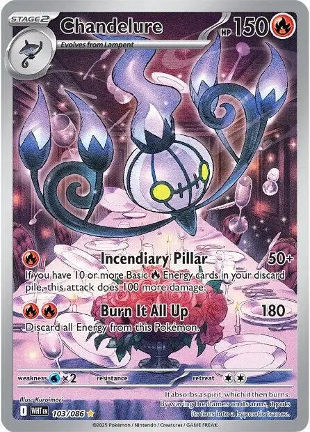 Chandelure - 103/086 card art