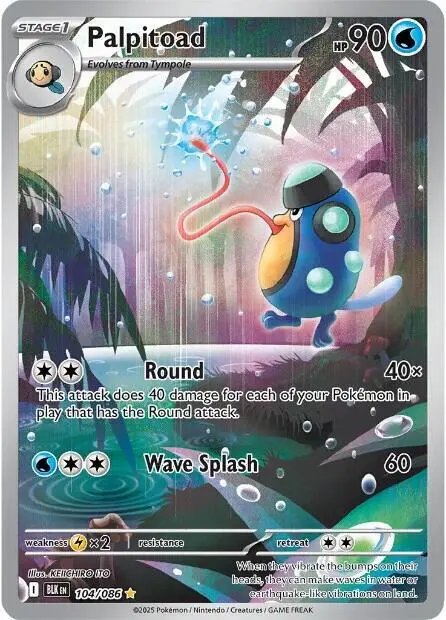 Palpitoad - 104/086 card art