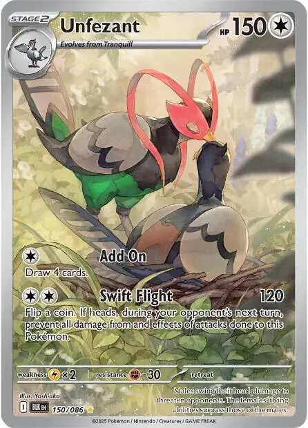 Unfezant - 150/086 card art