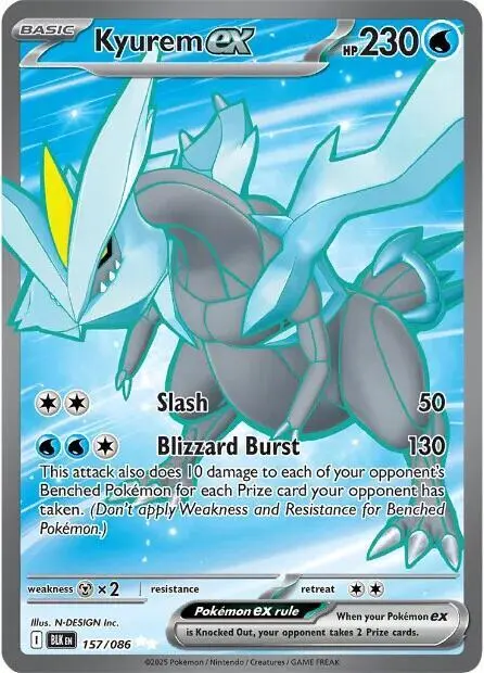 Kyurem ex - 157/086 card art