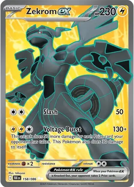 Zekrom ex - 158/086 card art