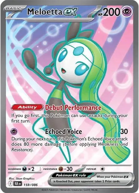 Meloetta ex - 159/086 card art