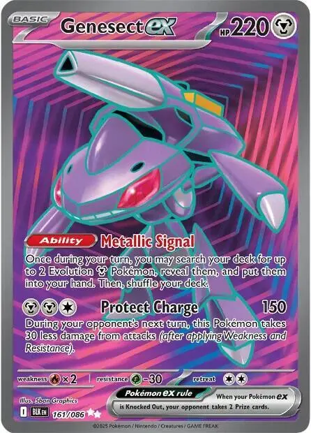 Genesect ex - 161/086 card art