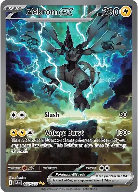 Zekrom ex - 166/086 card art