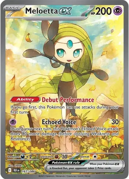Meloetta ex - 167/086 card art