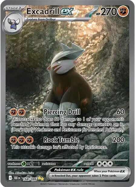 Excadrill ex - 168/086 card art