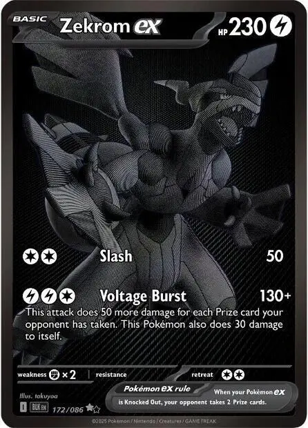 Zekrom ex - 172/086 card art