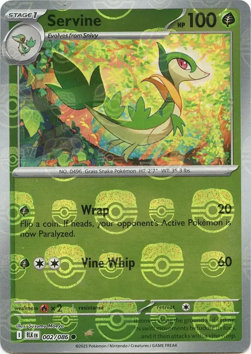 Servine (Master Ball Pattern) card art