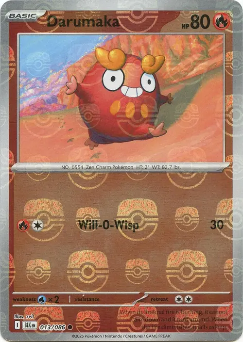 Darumaka (Master Ball Pattern) card art