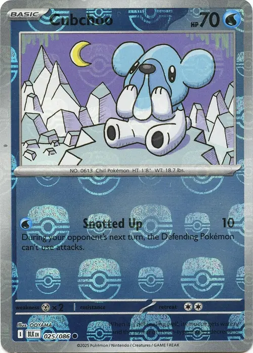Cubchoo (Master Ball Pattern) card art