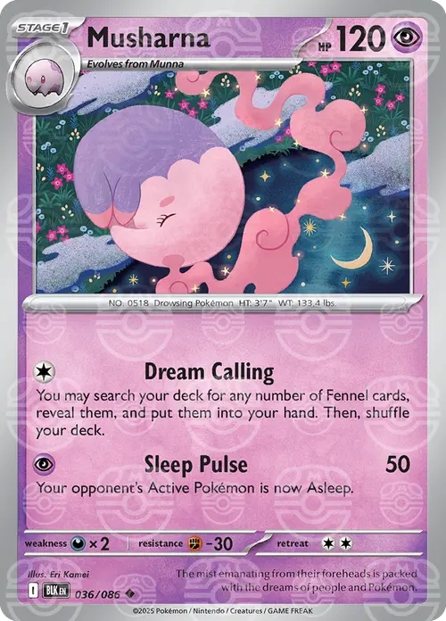 Musharna (Master Ball Pattern) card art