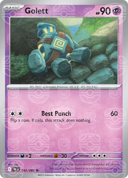 Golett (Master Ball Pattern) card art