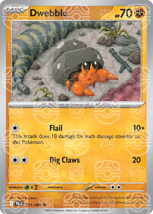 Dwebble (Master Ball Pattern) card art