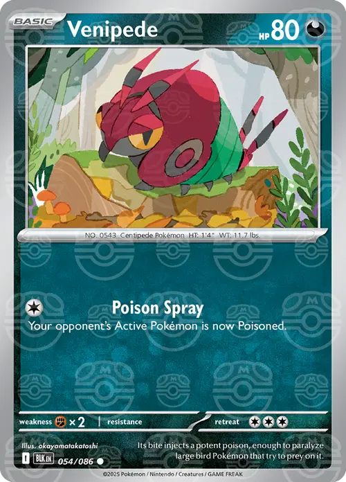 Venipede (Master Ball Pattern) card art