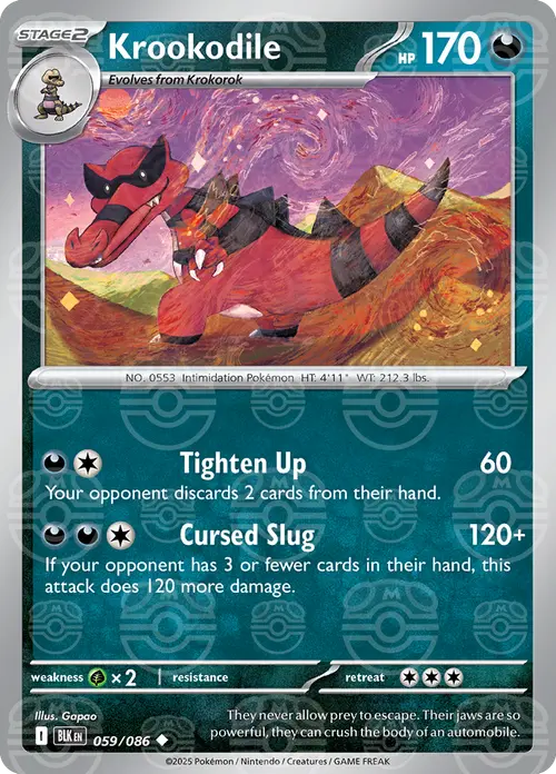 Krookodile (Master Ball Pattern) card art