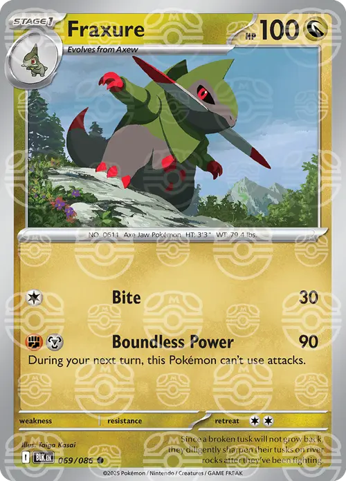 Fraxure (Master Ball Pattern) card art