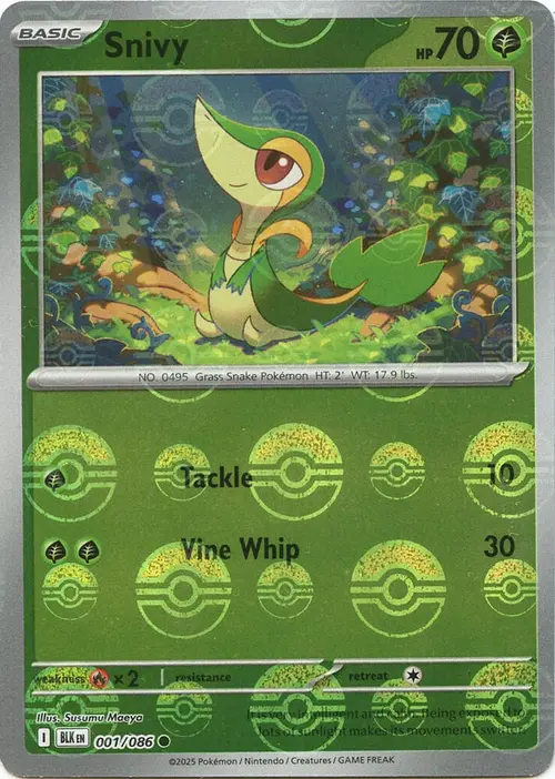Snivy (Poke Ball Pattern) card art