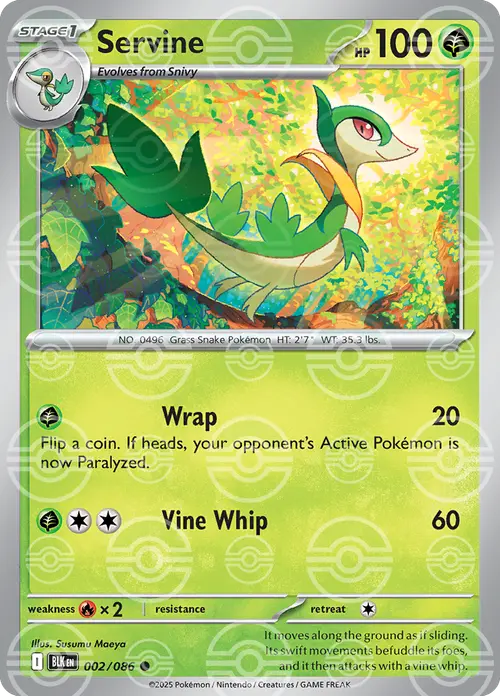Servine (Poke Ball Pattern) card art