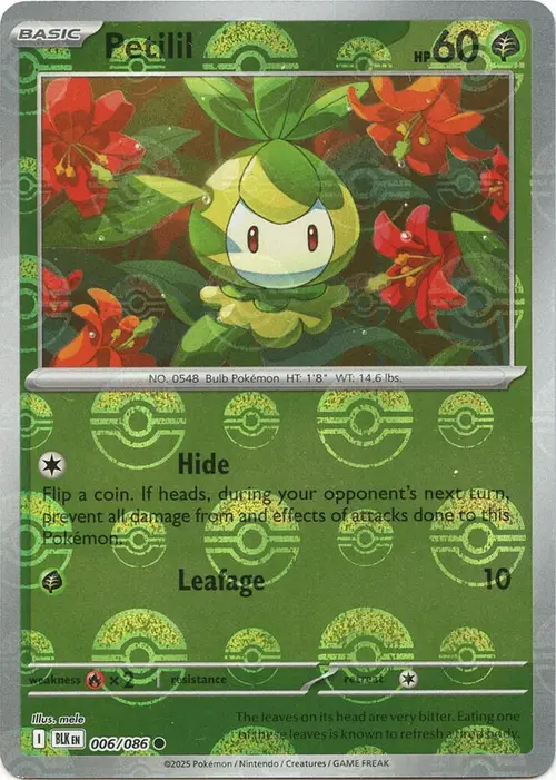Petilil (Poke Ball Pattern) card art