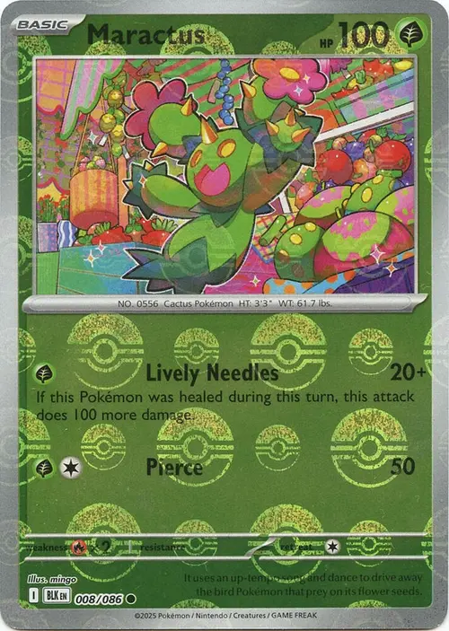 Maractus (Poke Ball Pattern) card art