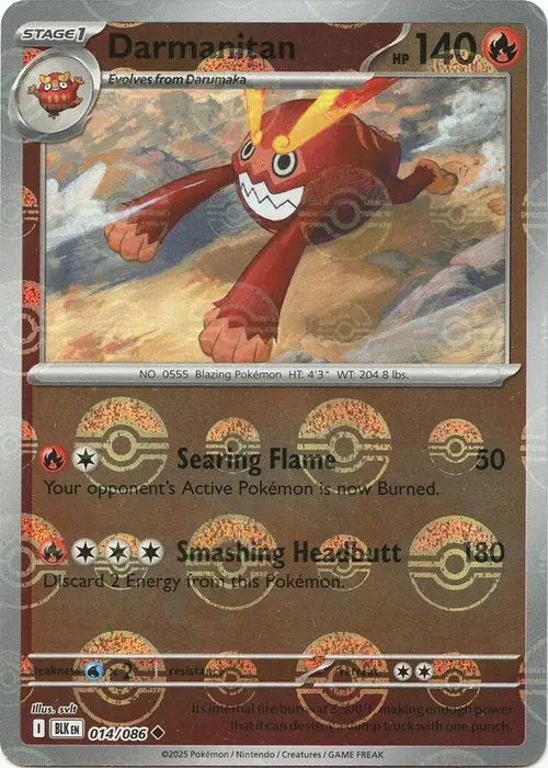 Darmanitan (Poke Ball Pattern) card art